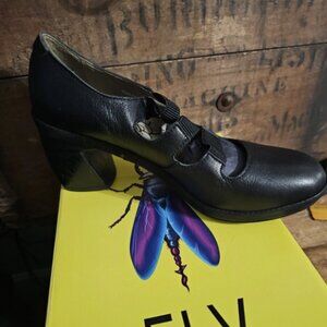 Fly London Women's Cete759fly Pump - BLACK - NEW IN BOX - SIZE 40